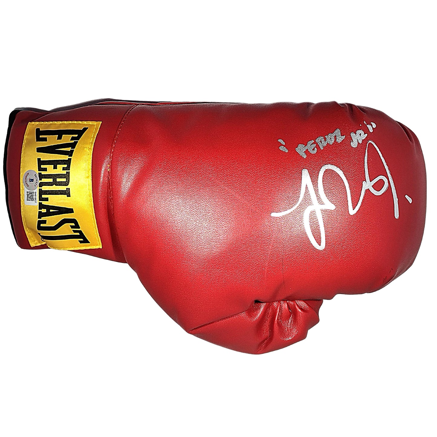 Boxing Gloves- Autographed- Fernando Vargas Jr Signed Red Everlast Boxing Glove Exact Proof Photo Beckett Certified Authentic 301