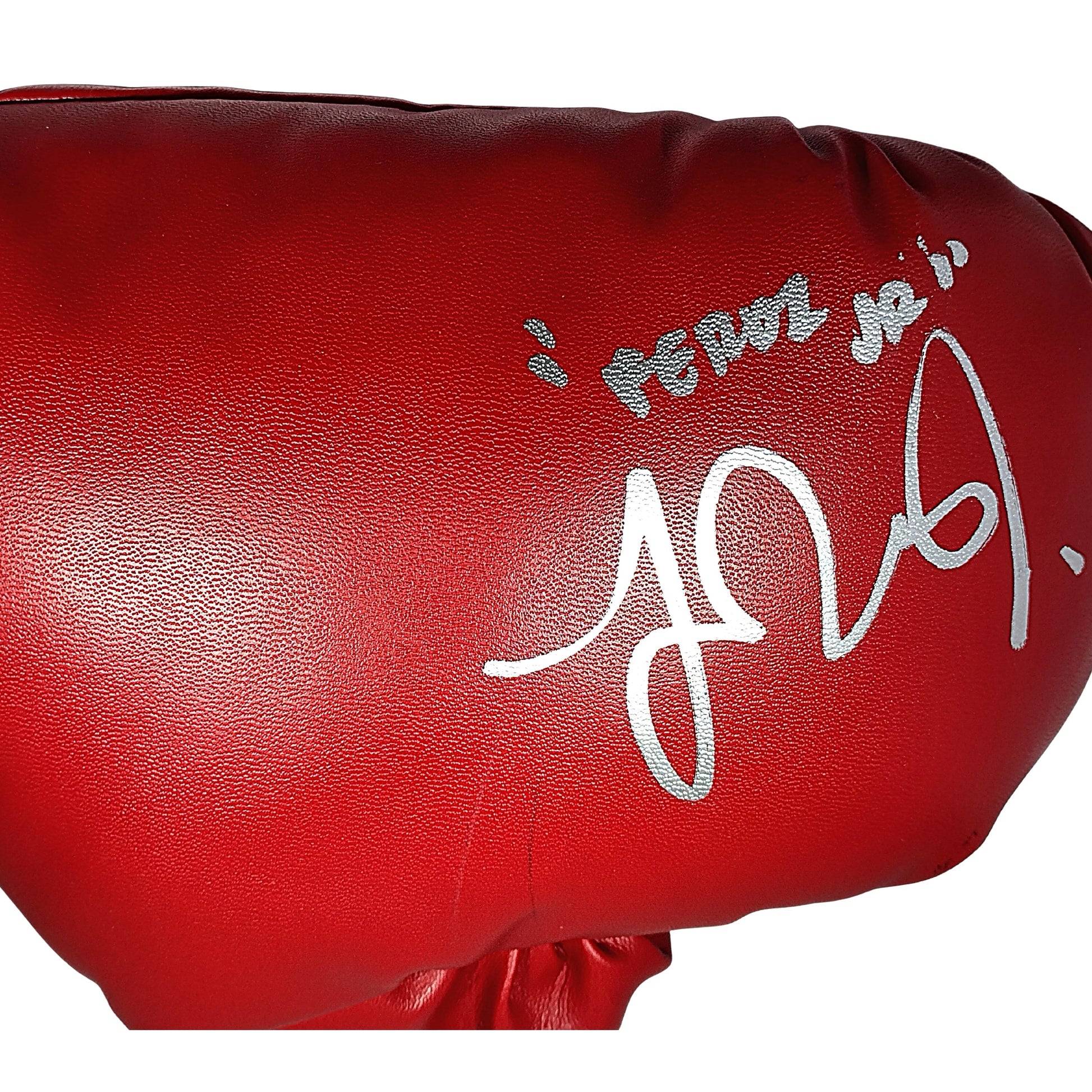 Boxing Gloves- Autographed- Fernando Vargas Jr Signed Red Everlast Boxing Glove Exact Proof Photo Beckett Certified Authentic 302