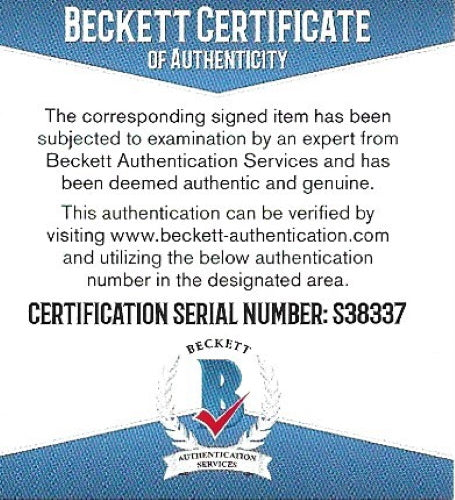 Garnet Hathaway photo autograph – angled display – Beckett COA