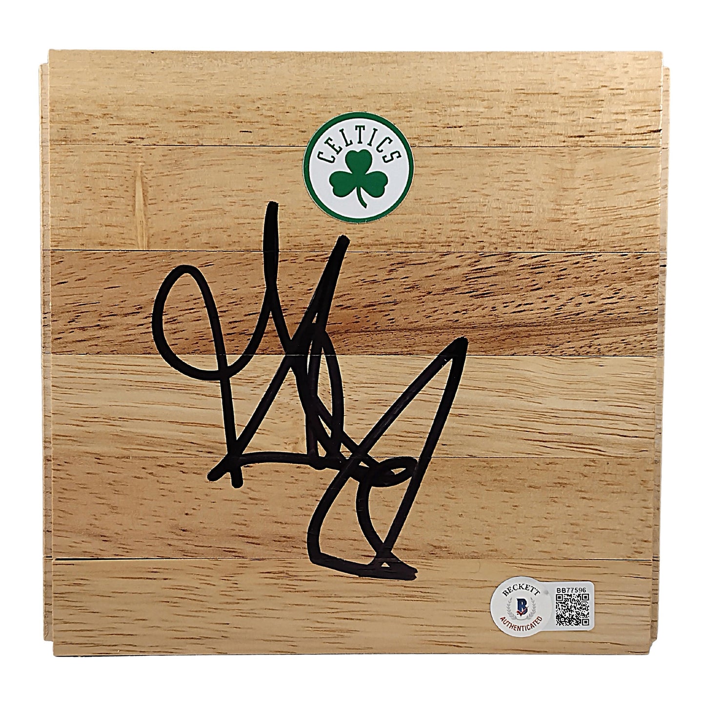 Basketballs- Autographed- Glen Big Baby Davis Signed Boston Celtics Parquet Floorboard Exact Proof Photo Beckett Authentication 102
