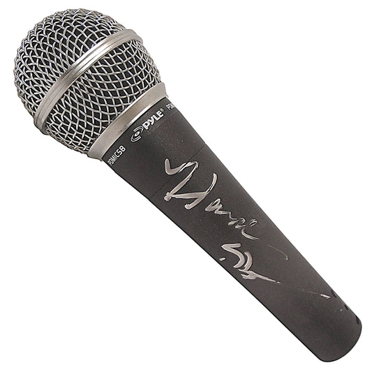 Microphones- Autographed- Hannah Storm Signed Black Pyle Full Size Microphone- ESPN Sportscenter- Beckett BAS - 102