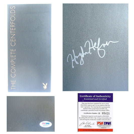 Books- Autographed- Hugh Hefner Signed Playboy Complete Centerfolds Collection Book, PSA #H95421 Collage 3