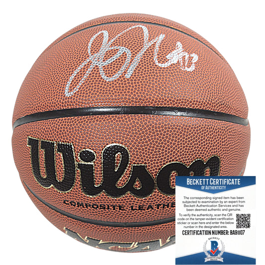 Basketballs- Autographed- Jason Richardson Signed Wilson NCAA Basketball - Michigan State University Spartans - Golden State Warriors - Exact Proof - Beckett BAS Authentication 101