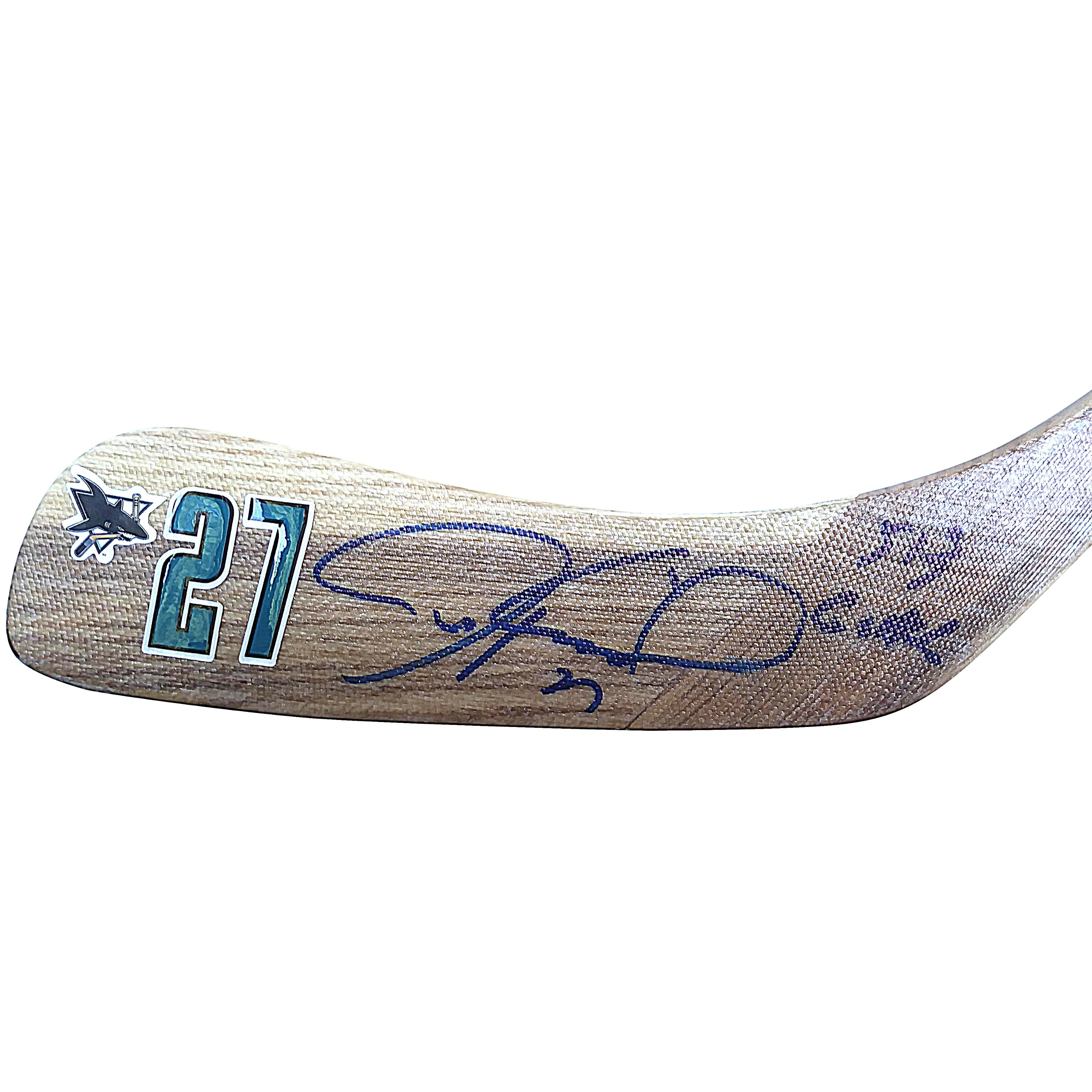 Jeremy Roenick Auto Hockey Stick Blade – Beckett BAS