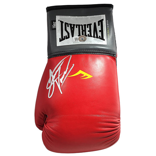 Boxing Gloves- Autographed- Jessie Vargas Signed Everlast Left Handed Red Boxing Glove Beckett Authentication 201