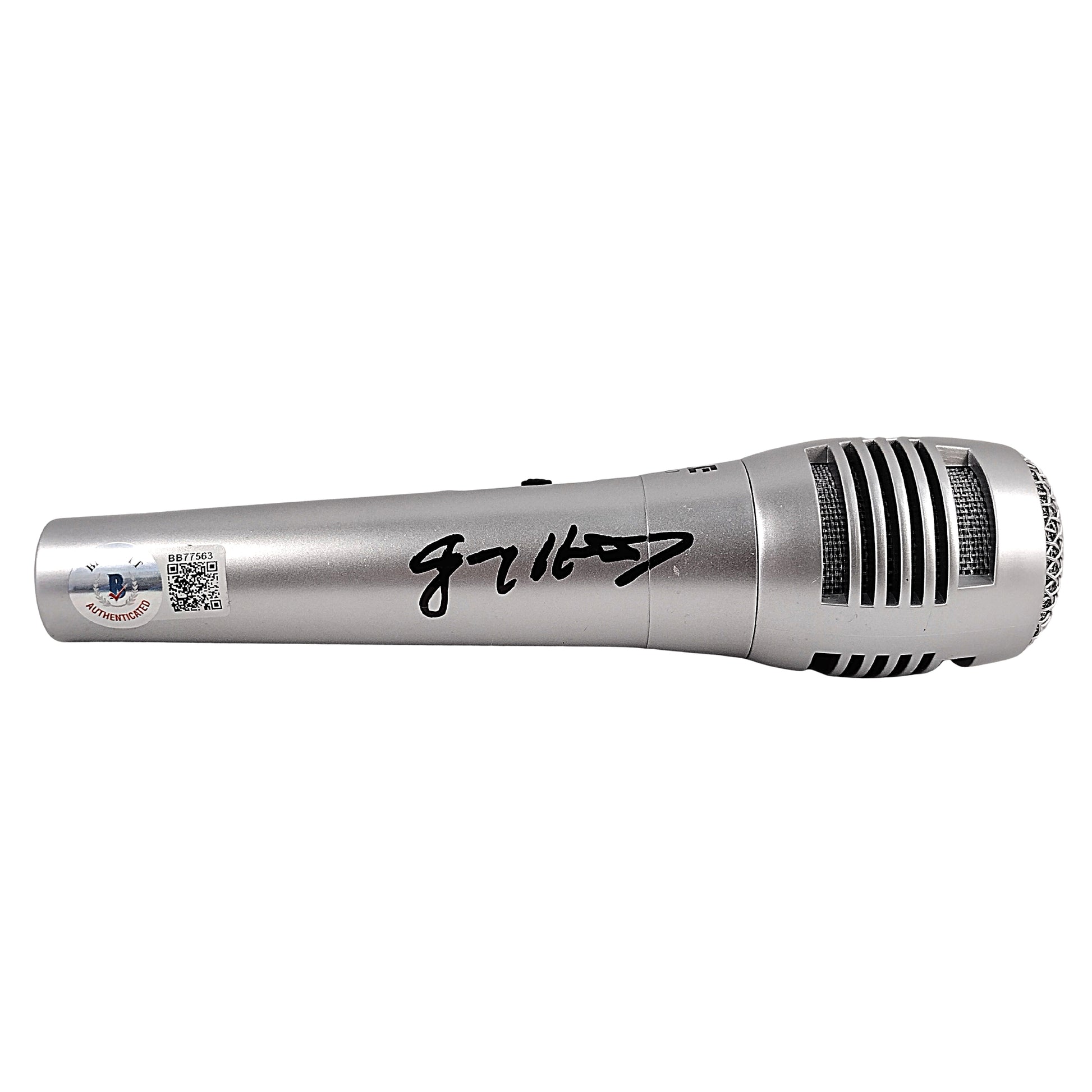 Microphones- Autographed- Jimmy Hart Signed Microphone WWE Wrestling Legend Beckett BAS Authentication Exact Proof 203