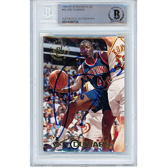 Joe Dumars Detroit Pistons Authentic Signed Spalding Basketball w/ Black  Signature [WP 526623]