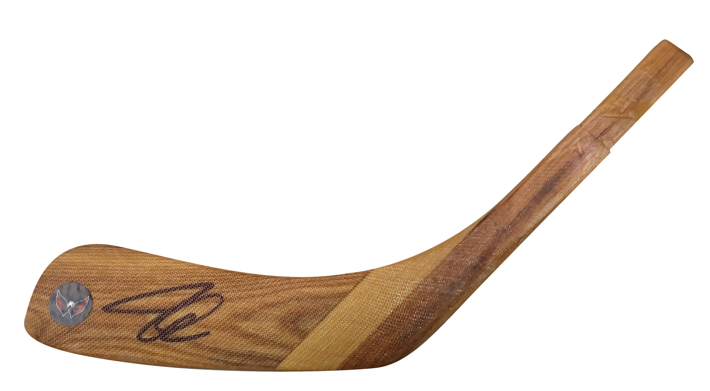 Hockey Stick Blades-Autographed - John Carlson Signed Washington Capitals Hockey Stick Blade, Proof - Beckett BAS 102