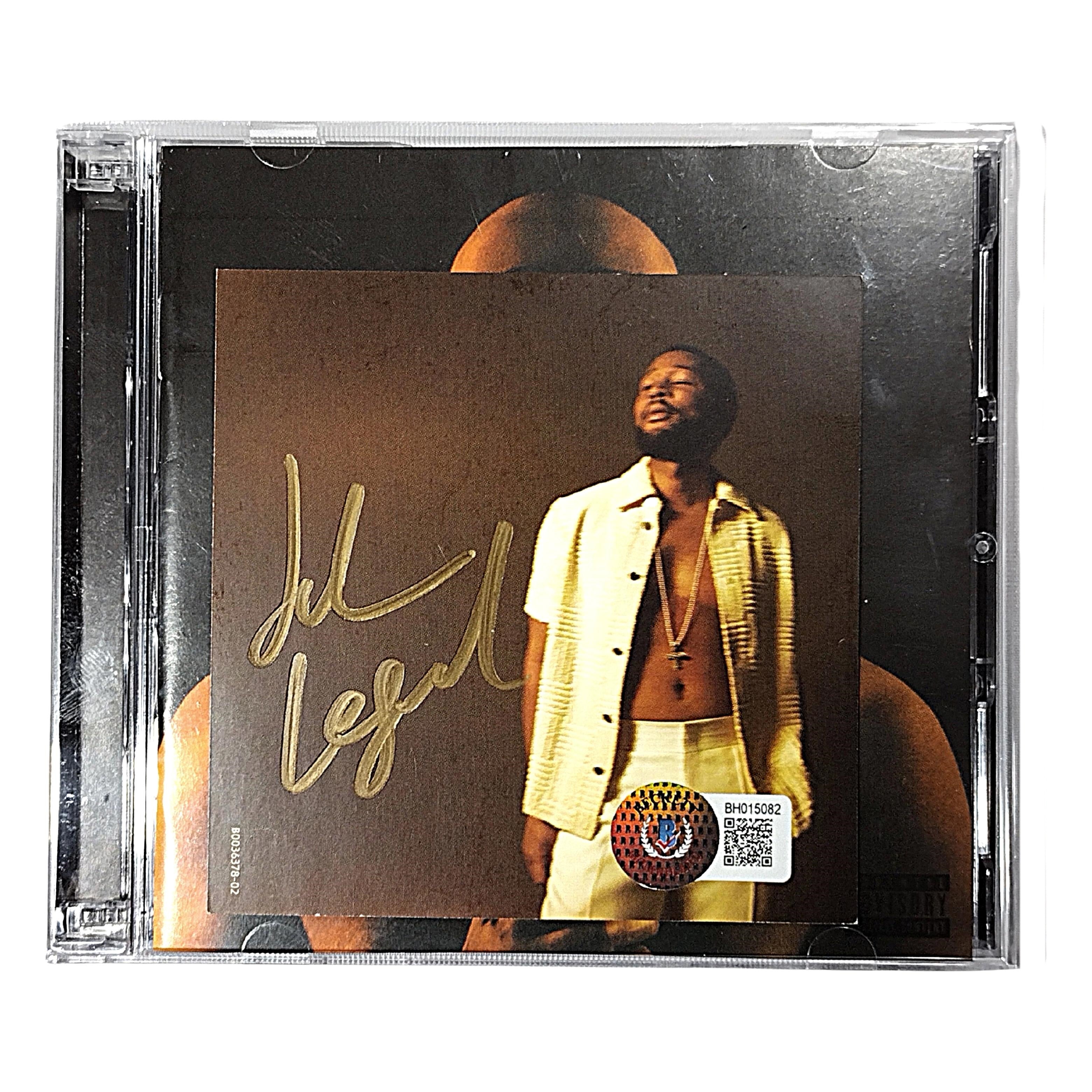 John Legend signed microphone – signature close-up – Beckett COA