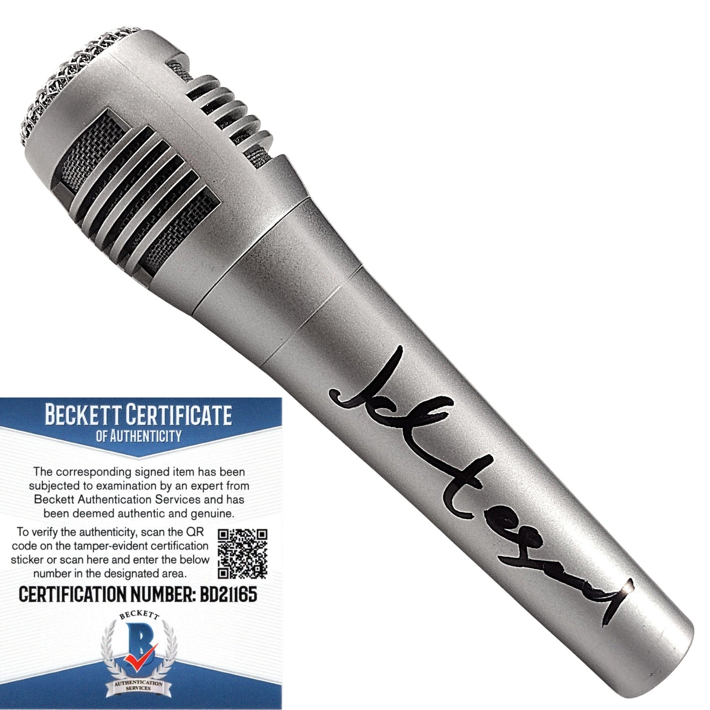 Music- Autographed- John Legend Signed Microphone Exact Proof Photo Beckett Authentication 201