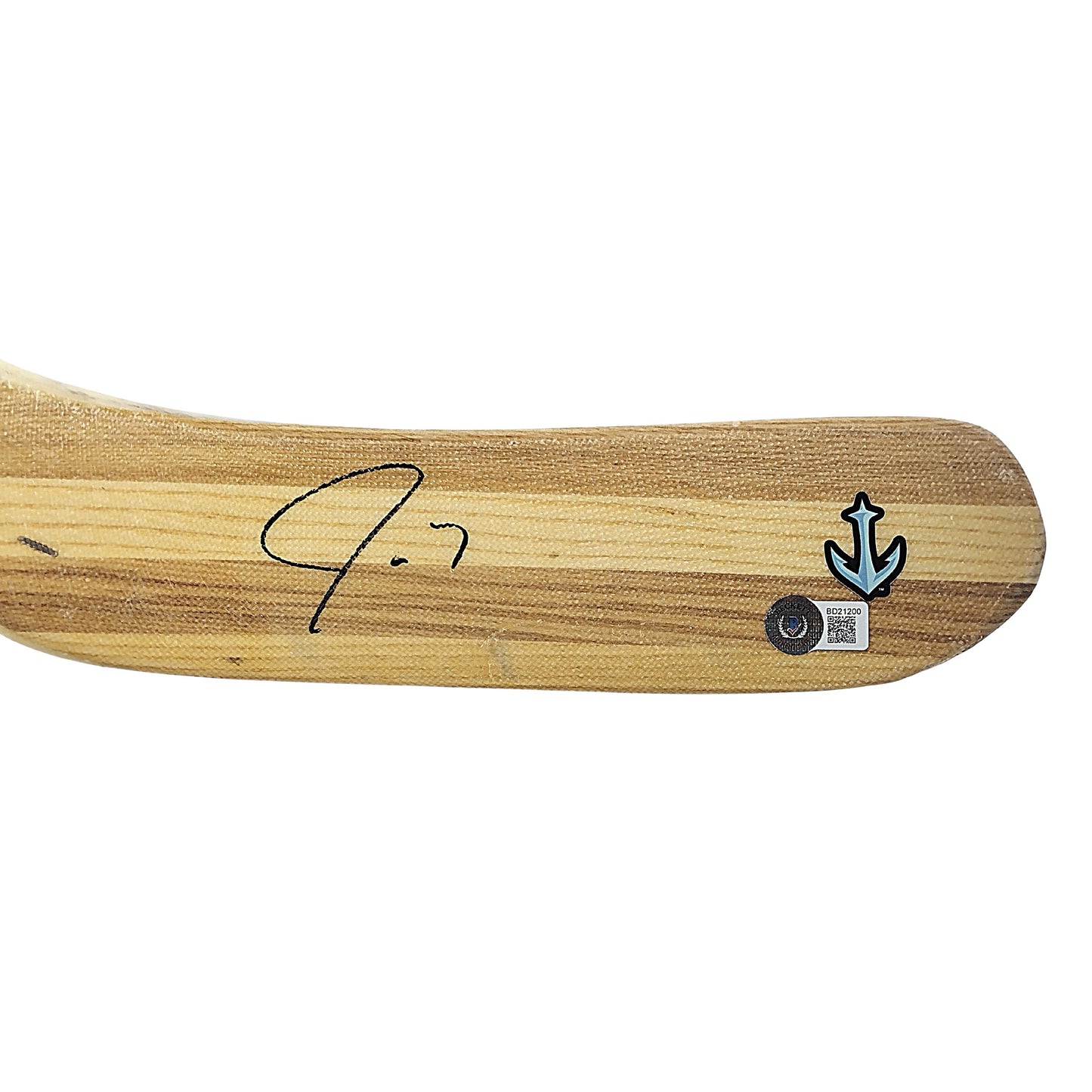 Hockey- Autographed- Jordan Eberle Signed Seattle Kraken Hockey Stick Blade Beckett BAS Authentication 503