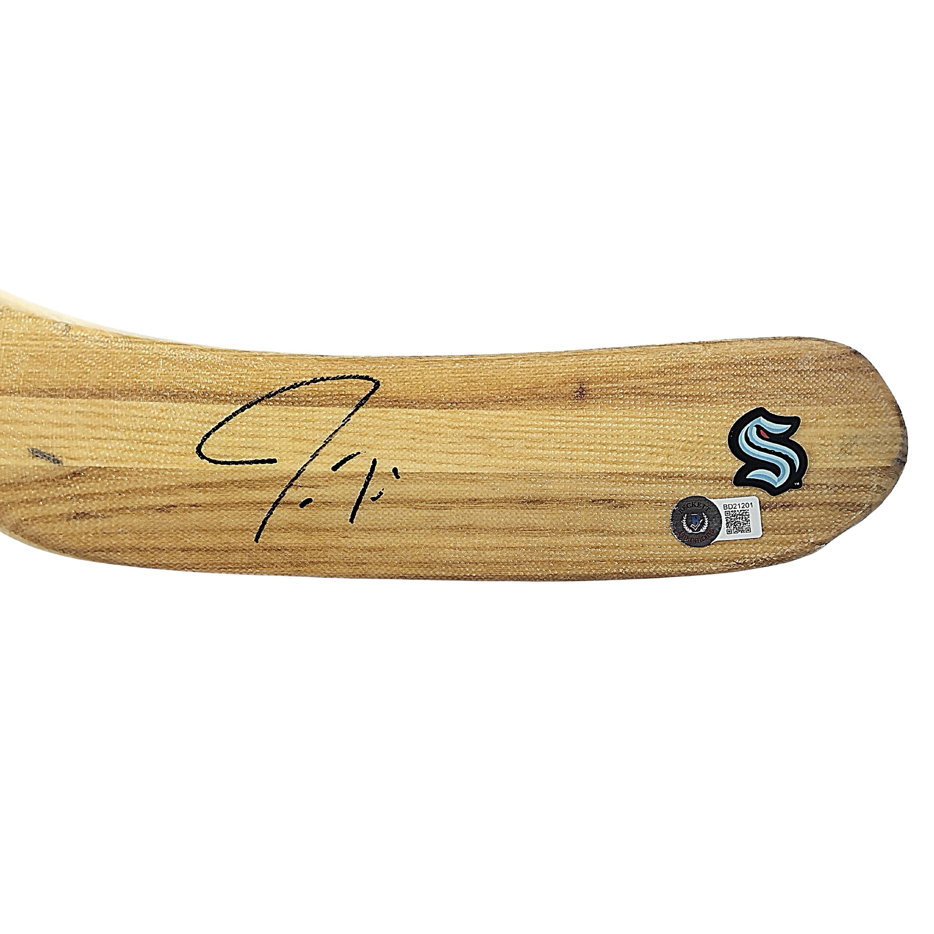 Jordan Eberle Seattle Seattle Kraken Autographed Hockey Stick Blade – Beckett BAS