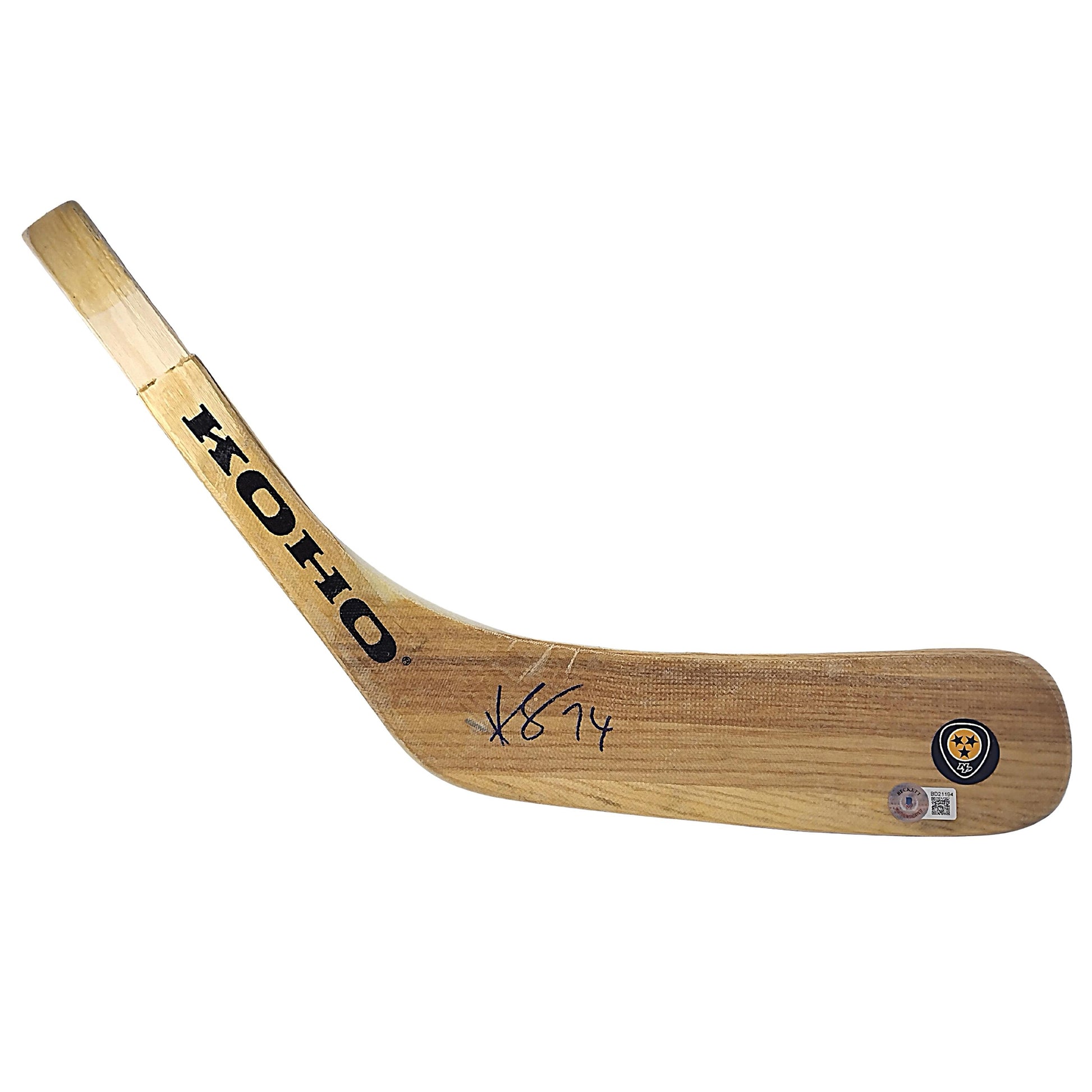 Hockey- Autographed- Juuse Saros Signed Nashville Predators Hockey Stick Blade Exact Proof Photo Beckett Authentication 302