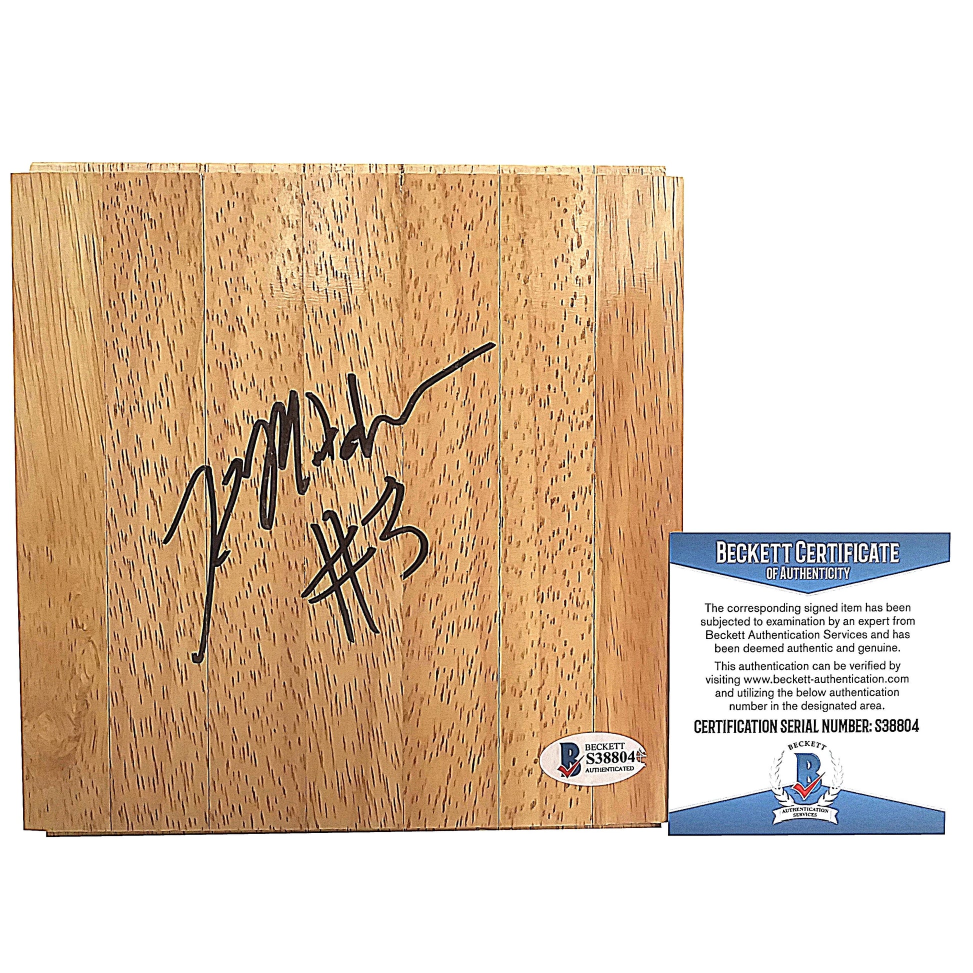 Basketballs- Autographed- Kelsey Mitchell Signed 6x6 Floorboard, Proof Photo-Indiana Fever - Beckett BAS 1a