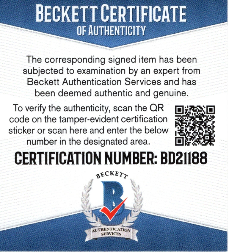 Hockey- Autographed- Kevin Bieksa Signed Vancouver Canucks Hockey Stick Blade Beckett Authentication Cert 3