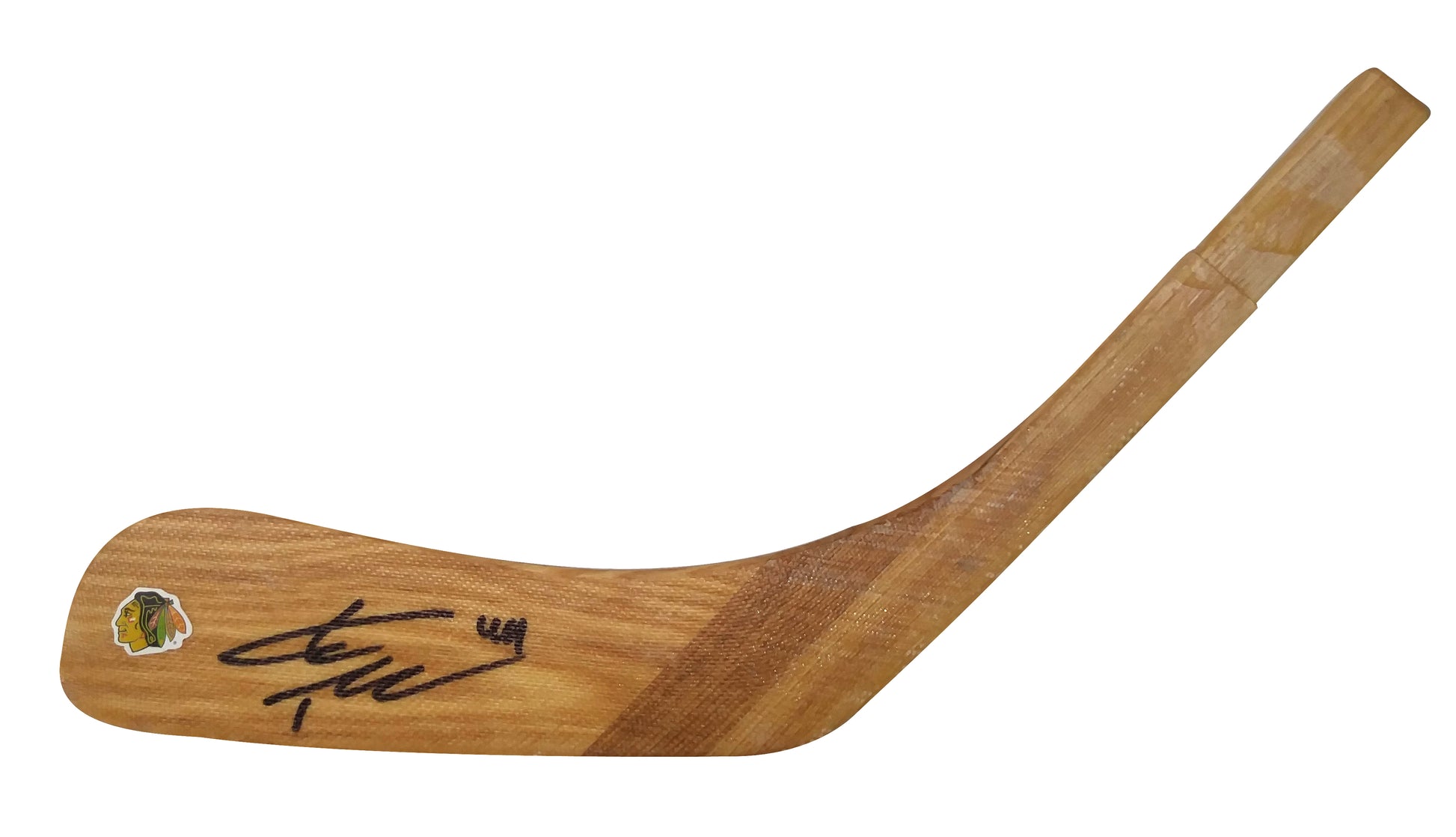 Hockey Stick Blades-Autographed - Kimmo TImonen Signed Chicago Blackhawks Hockey Blade, Proof - Beckett BAS 202