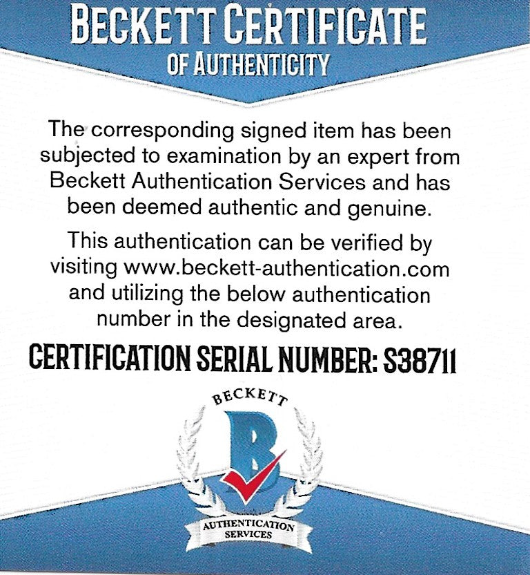 Larry Flynt trading card autograph – angled display – Beckett COA