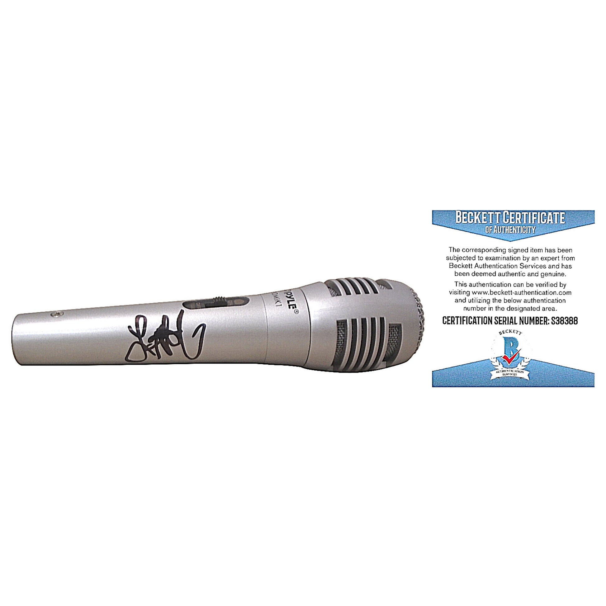 Microphones-Autographed - Lauren Alaina Signed Pyle Full Size Microphone, Proof Photo - Beckett BAS 201