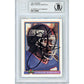 Footballs- Autographed- Leonard Marshall Signed New York Giants 1991 Bowman Football Card Beckett Slabbed 00013190661 - 101