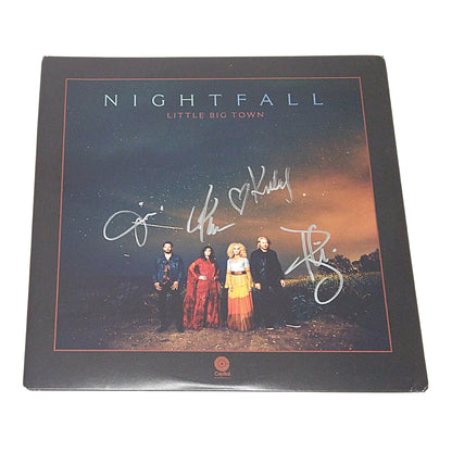 Music- Autographed- Little Big Town Band Signed Nightfall Vinyl Record Album Cover Framed Beckett BAS Authentication 102