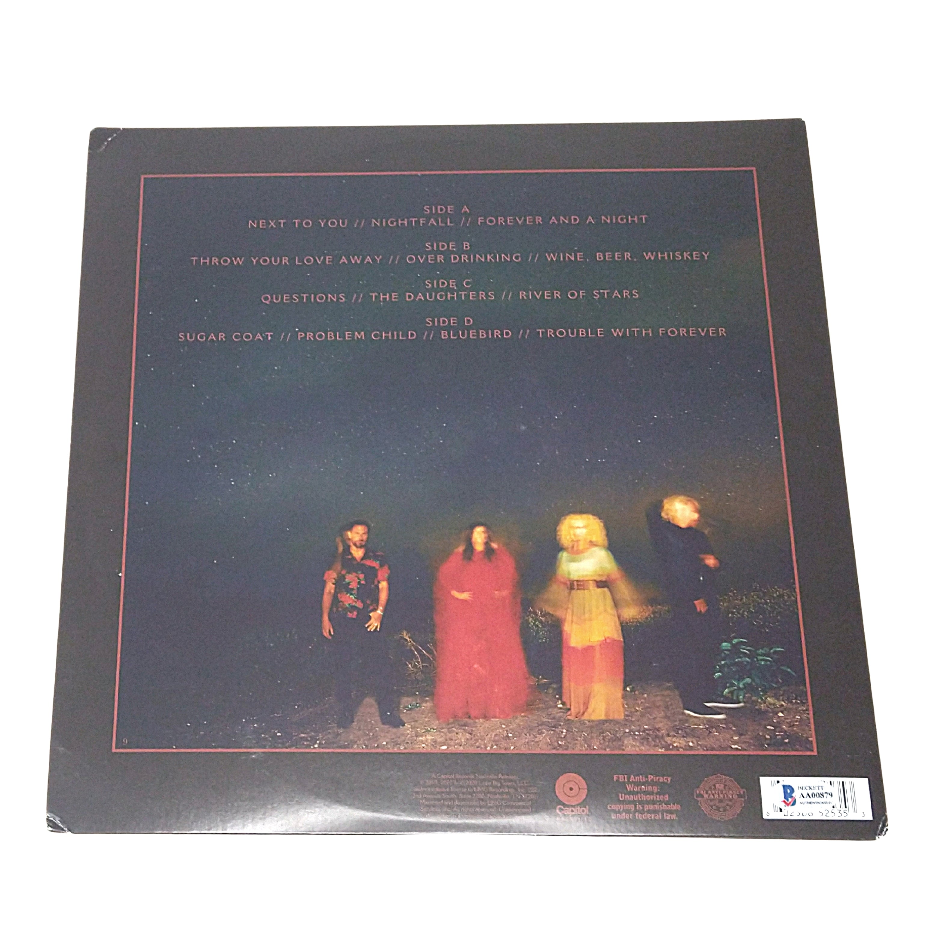 Little Big Town Band photo autograph – angled display – Beckett COA