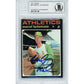 Baseballs- Autographed- Marcel Lachemann Signed Oakland Athletics A's 1971 Topps Baseball Card Beckett BAS Slabbed 00013191194 - 101