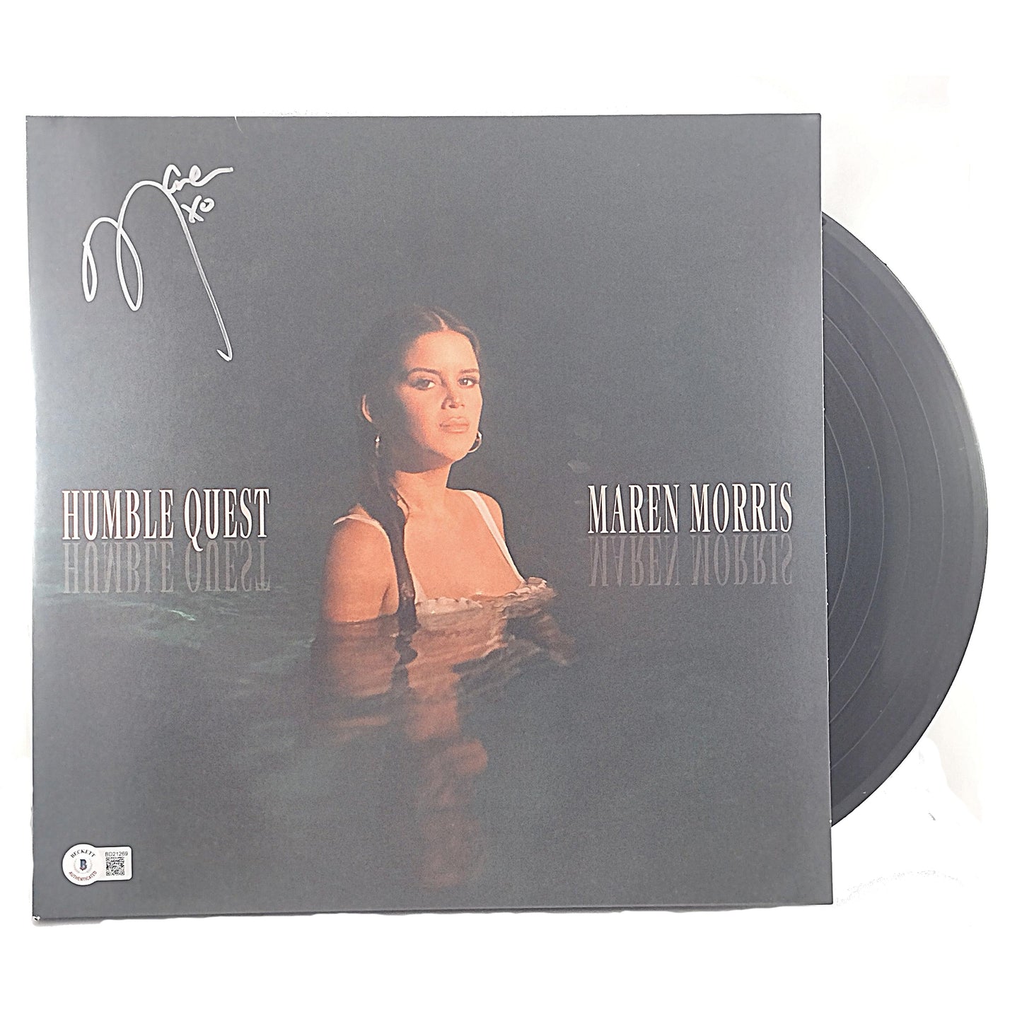 Music- Autographed- Maren Morris Signed Humble Quest Vinyl Record Album Cover Beckett BAS Authentication 102