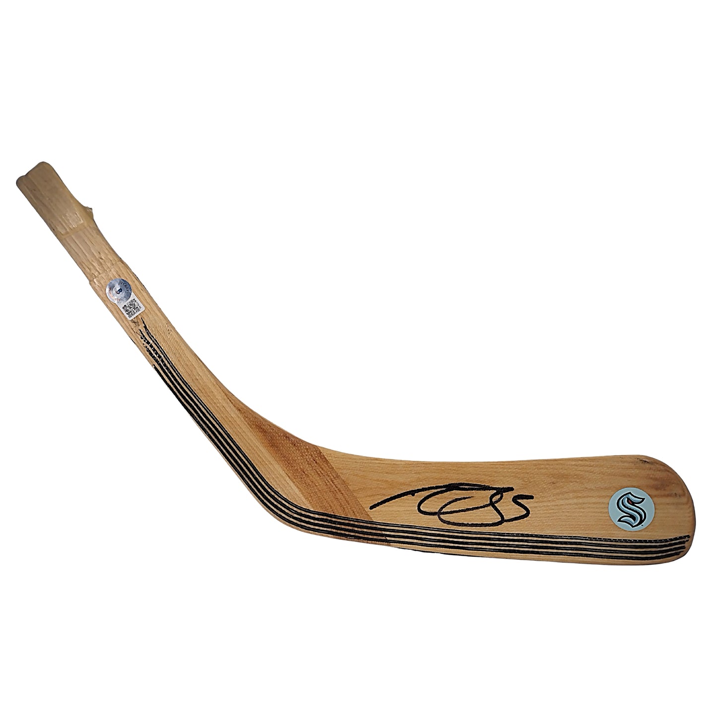 Hockey- Autographed- Mark Giordano Signed Seattle Kraken Ice Hockey Stick Blade Beckett Authenticated 202