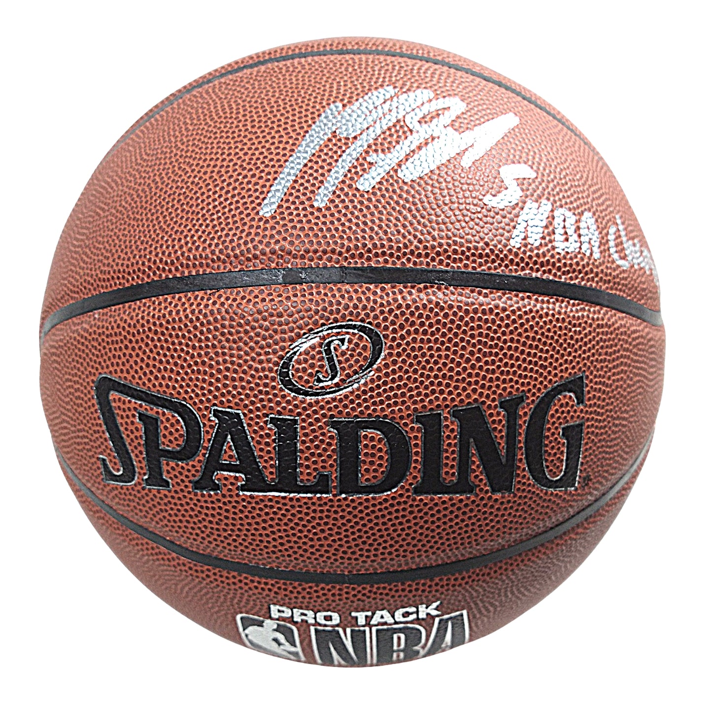 Basketballs- Autographed- Marreese Mo Speights Signed NBA Basketball with NBA Champs Inscription - Golden State Warriors - Exact Proof - Beckett BAS Authentication 104