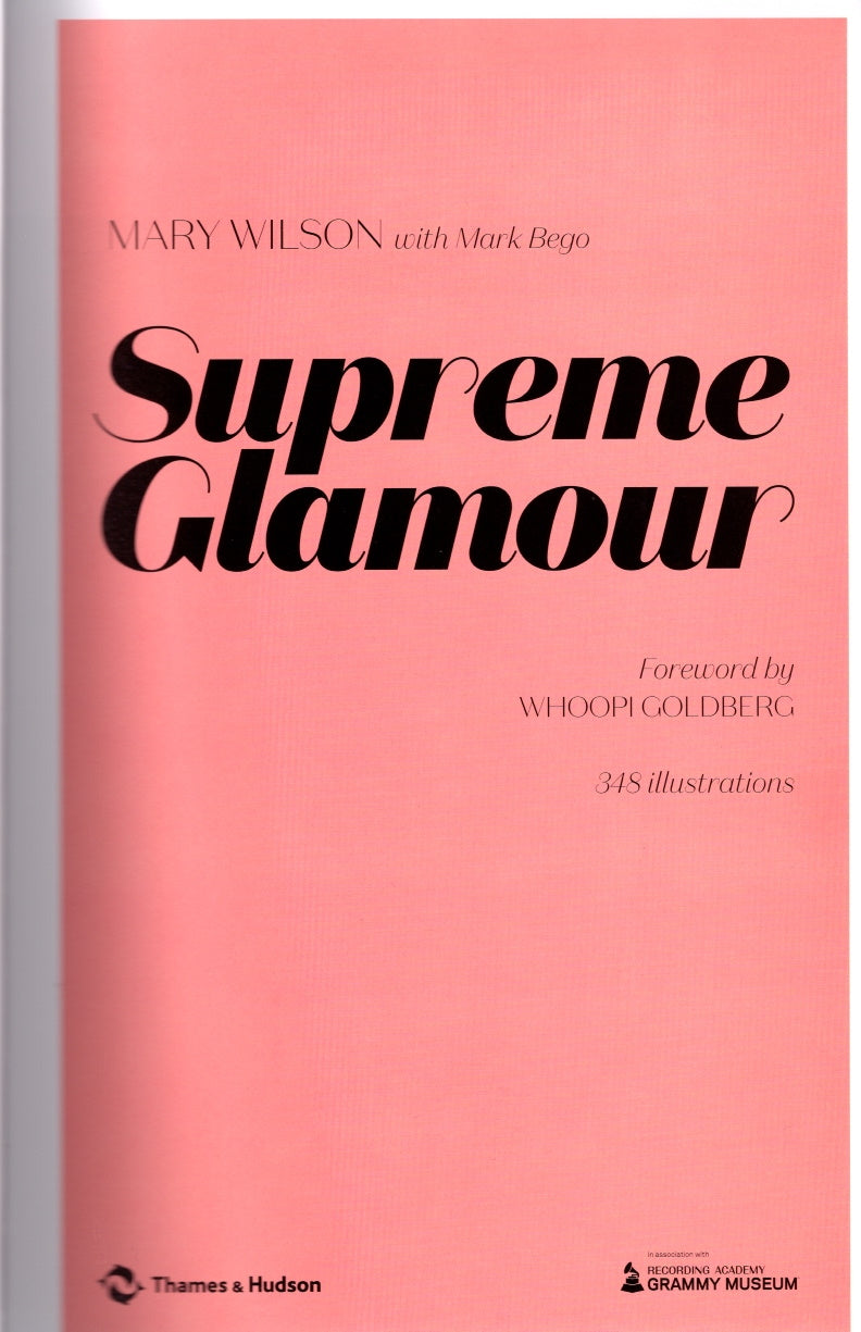 Music- Autographed- Mary Wilson Signed Supreme Glamour Hardcover 1st Edition Book Beckett BAS Authentication - The Supremes - 105