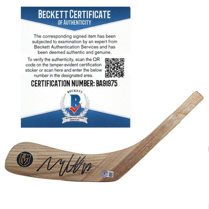 Hockey- Autographed- Max Pacioretty Signed VGK Vegas Golden Knights Hockey Stick Blade Beckett Authentication 201