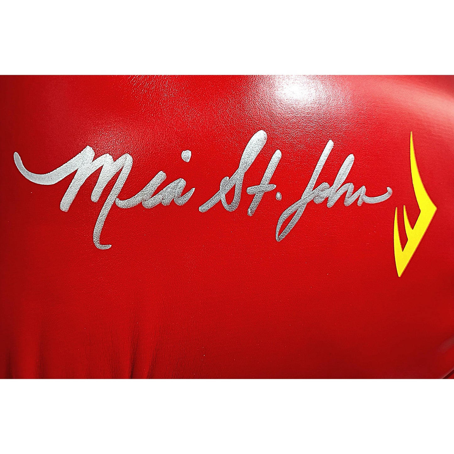 Boxing Gloves- Autographed- Mia St John Signed Everlast Red Left Handed Boxing Glove Beckett Authentication 402