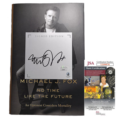 Hollywood- Autographed- Michael J. Fox Signed No Time Like The Future Hardcover 1st Edition Book with Bookplate JSA Authentication LL09878 - 101