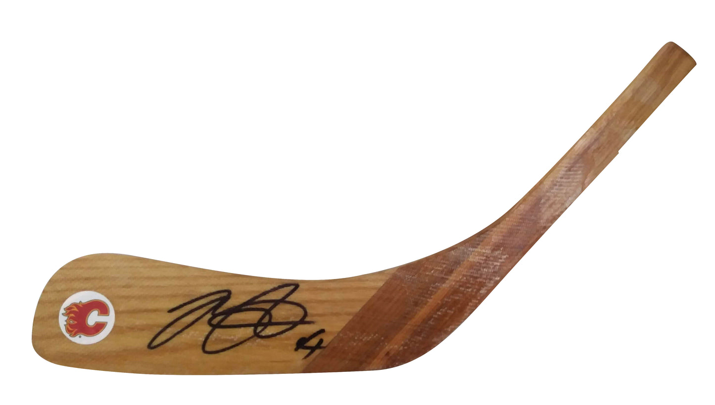 Hockey Stick Blades- Autographed- Mike Smith Signed Calgary Flames Logo Hockey Stick Blade Proof Photo Beckett BAS 102