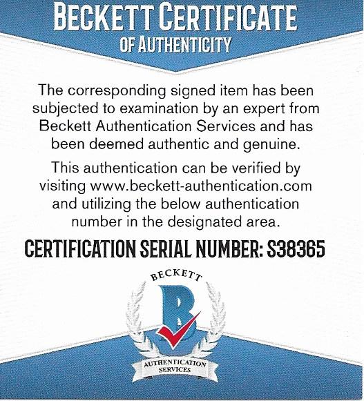 Hockey- Autographed- Mike Smith Signed Calgary Flames Logo Hockey Stick Blade Proof - Beckett Authentication Services BAS Cert COA S38365