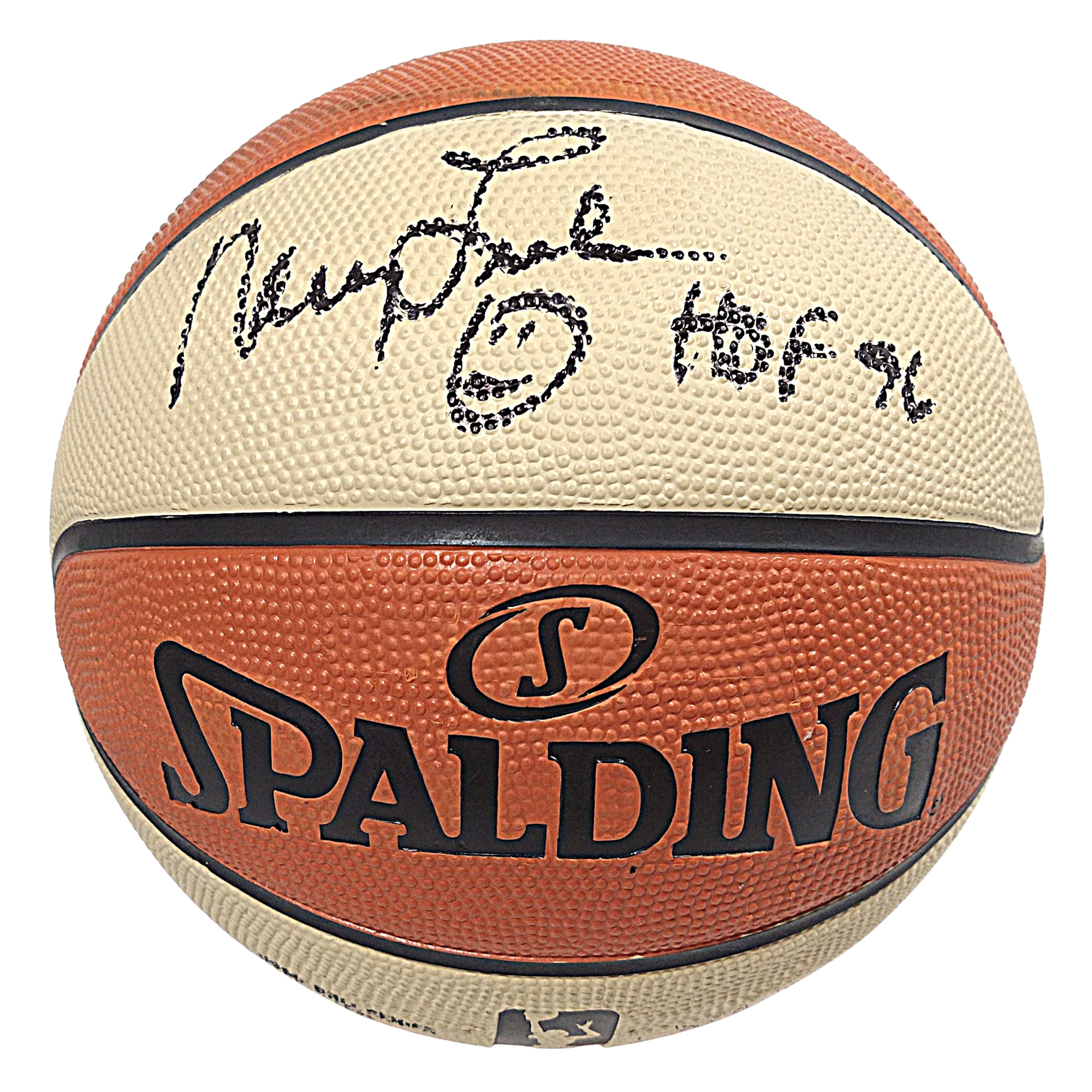 Nancy Lieberman autographed basketball – full view – Beckett COA