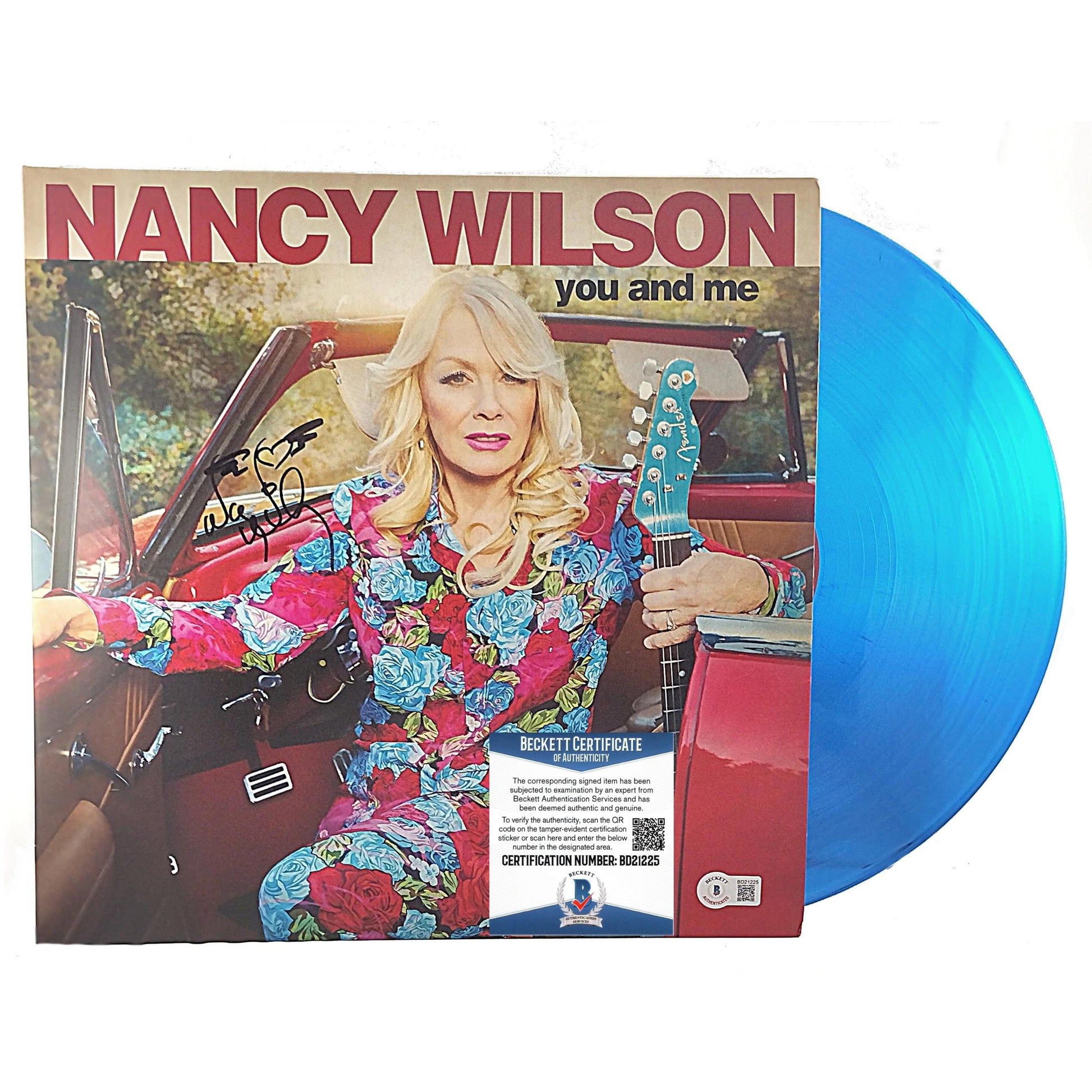 Music- Autographed- Nancy Wilson of Heart Signed You and Me Vinyl Record Album Cover Beckett BAS Authentication 201