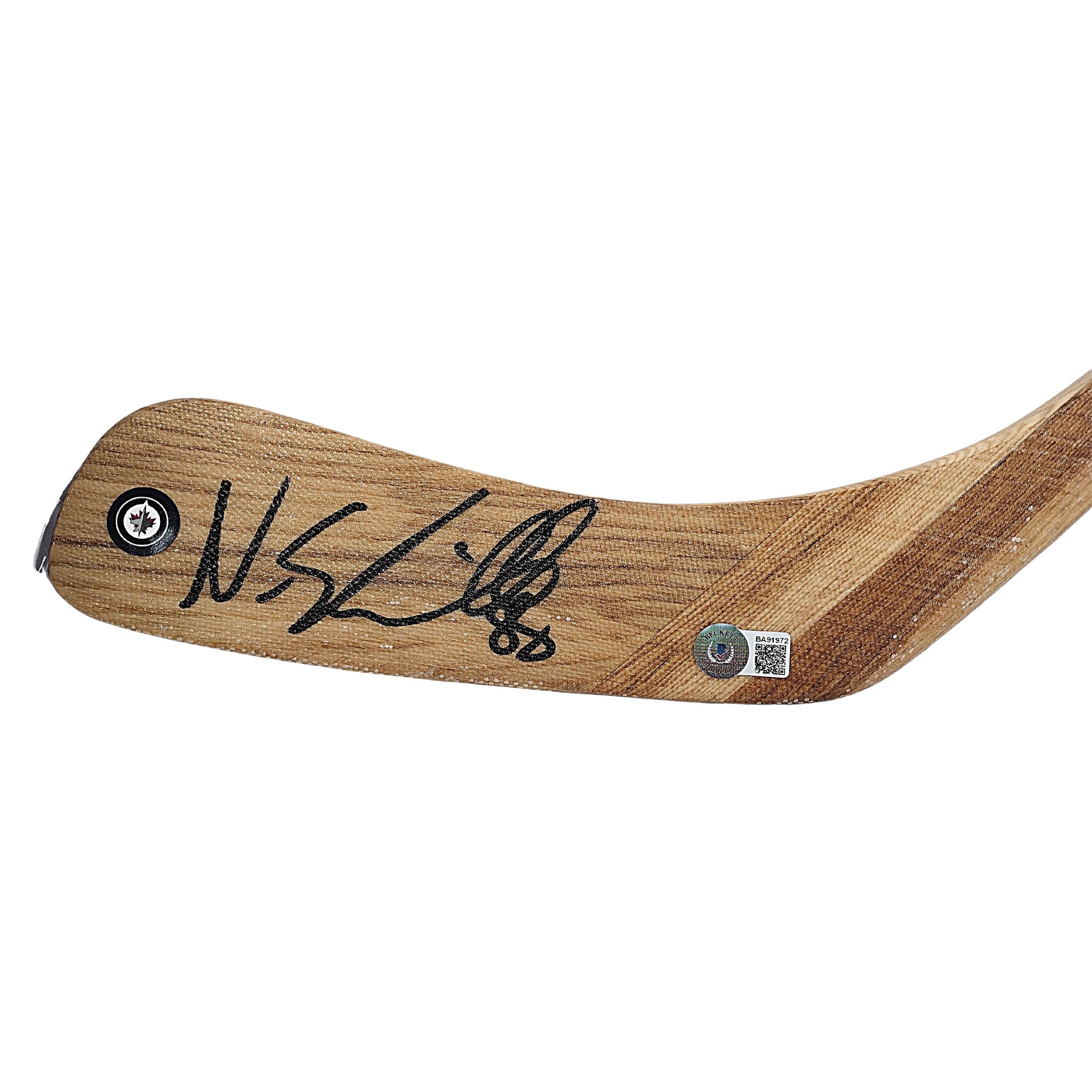 Hockey- Autographed- Nate Schmidt Signed Winnipeg Jets Hockey Stick Blade Beckett Authentication 103