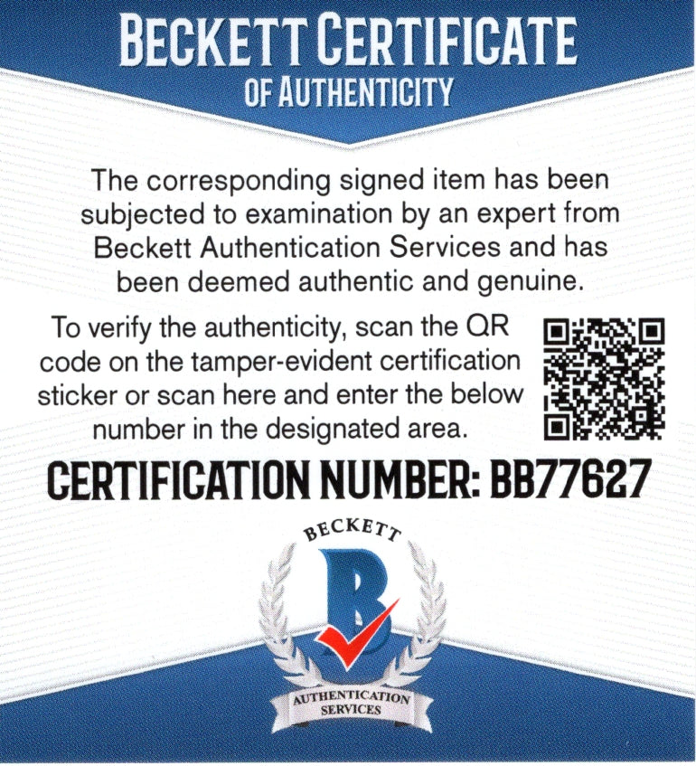 Hockey- Autographed- Nathan Bastian Signed Seattle Kraken Hockey Stick Blade Beckett Authentication Cert 1