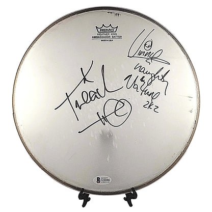 Music- Autographed- Naughty by Nature Signed 10 Inch Remo Drumhead Beckett BAS Authentication 102