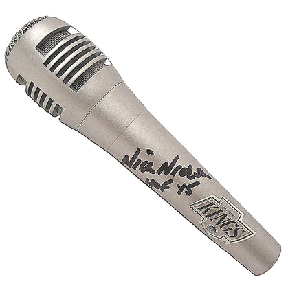 Microphones- Autographed- Nick Nickson Signed Los Angeles Kings Logo Microphone - Proof Photo - Beckett BAS Authenticated - 102