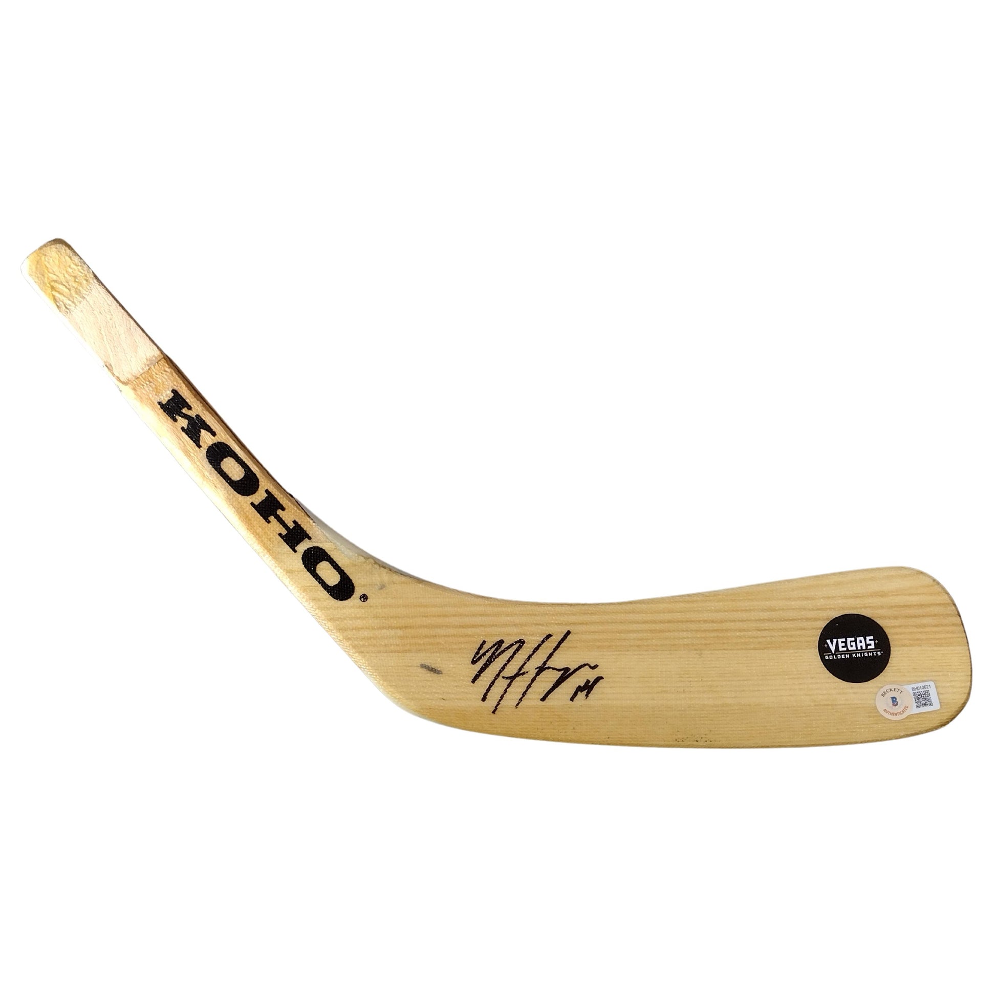 Hockey Stick Blades- Autographed- Nicolas Hague Signed Vegas Golden Knights Hockey Stick Blade Beckett Authentication 201