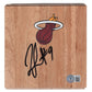 Basketballs- Autographed- Rashard Lewis Signed Miami Heat Floor Floorboard- Exact Proof - Beckett BAS Authentication 202