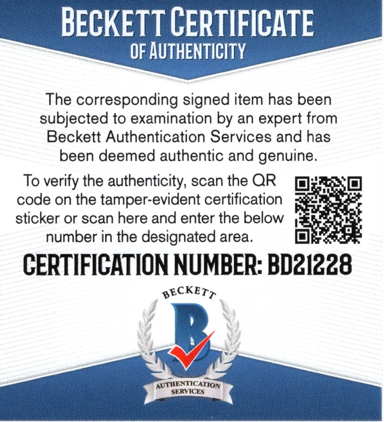 Reba McEntire photo autograph – angled display – Beckett COA