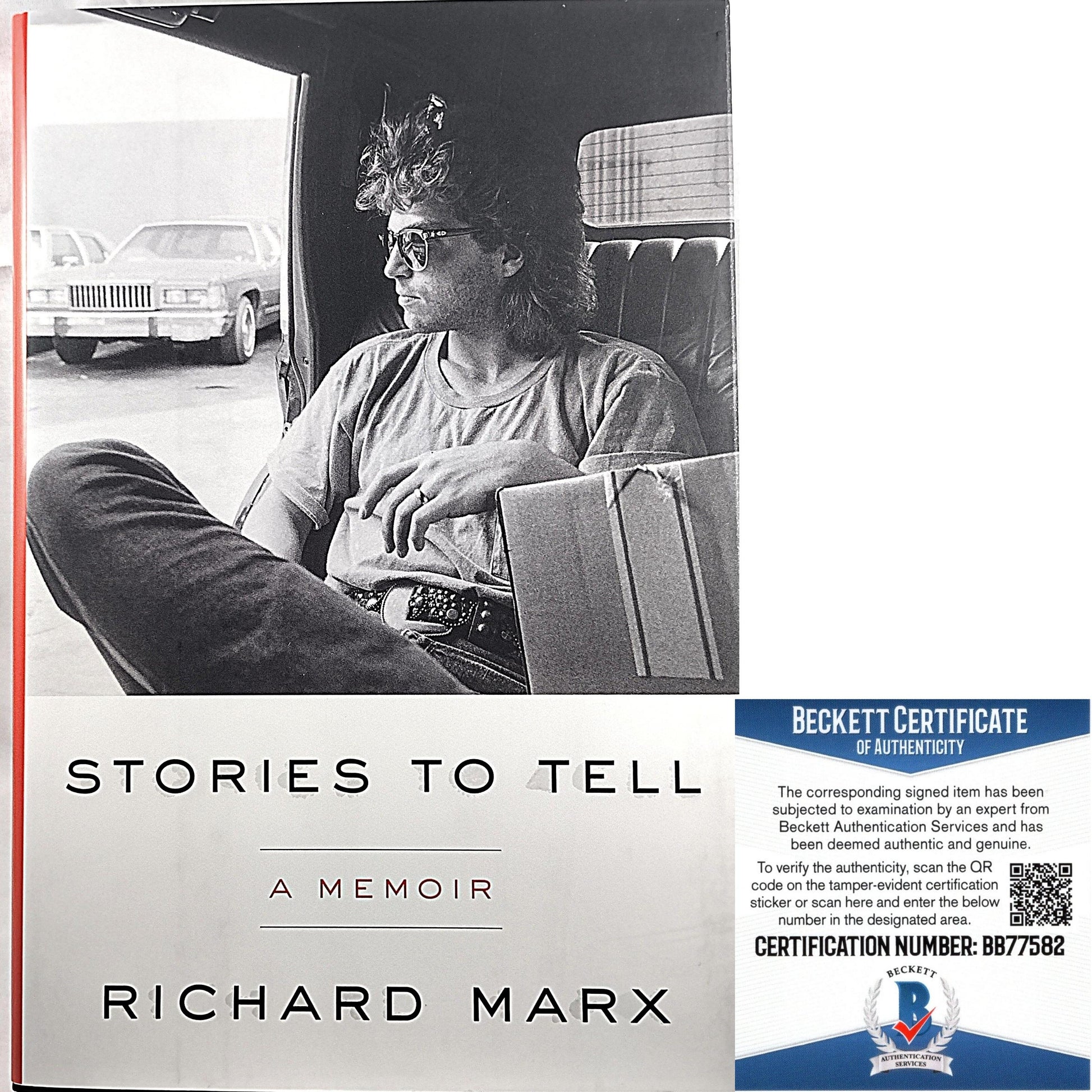 Music- Autographed- Richard Marx Signed Stories To Tell A Memoir First Edition Hardcover Book Beckett Authentication 101