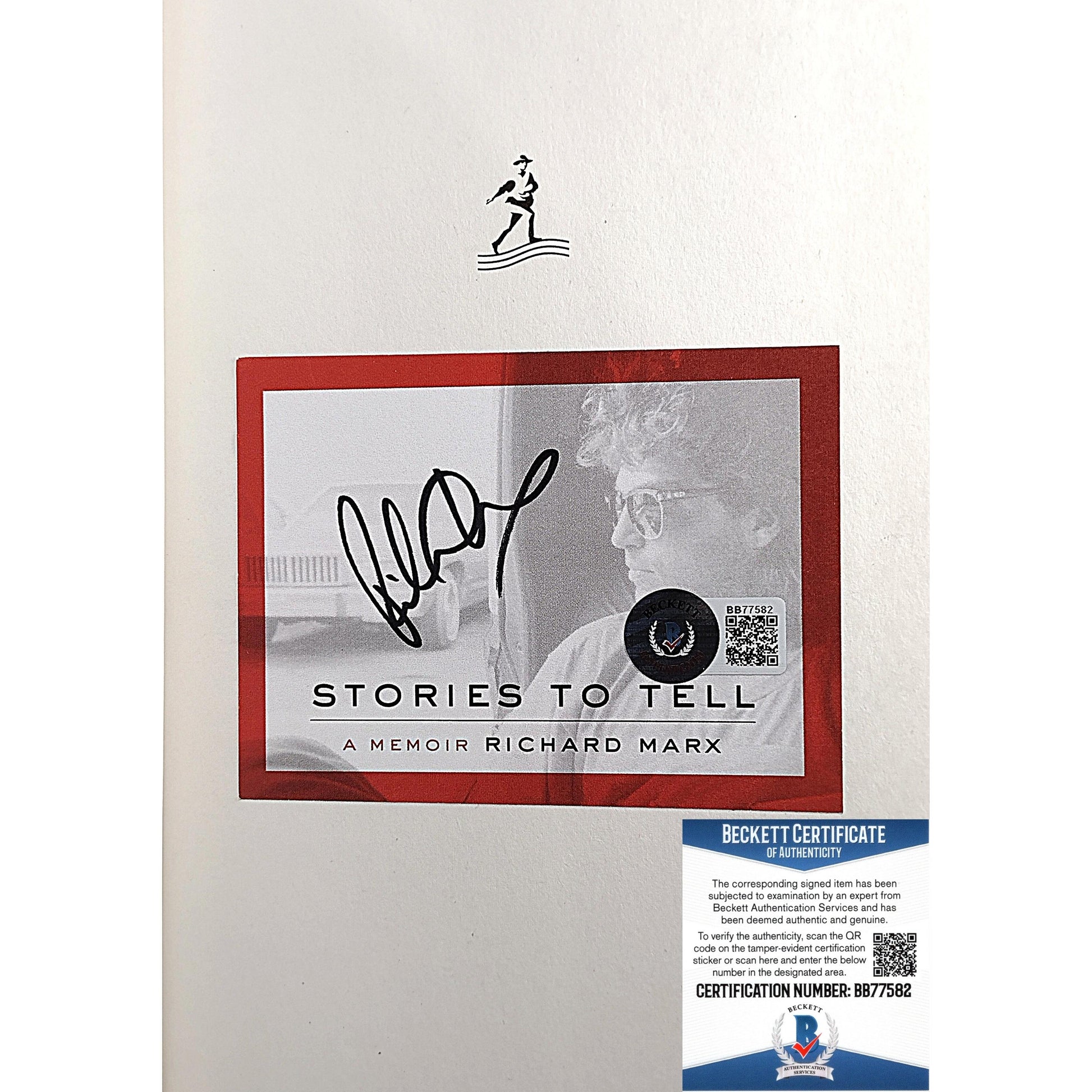 Music- Autographed- Richard Marx Signed Stories To Tell A Memoir First Edition Hardcover Book Beckett Authentication 102