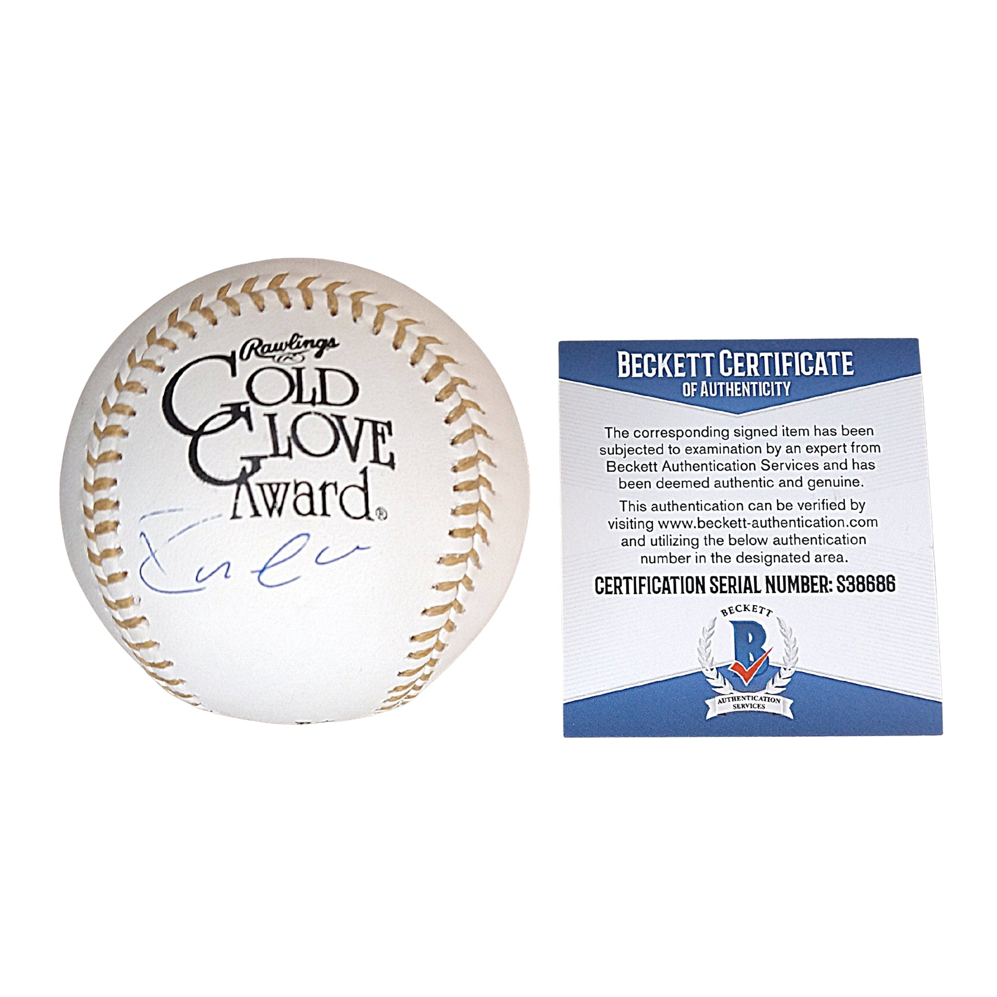 Baseballs- Autographed- Robinson Cano Signed Rawlings Gold Glove Award Logo ROMLB Baseball - New York Mets - Seattle Mariners - New York Yankees - Proof Photo - Beckett BAS Authentication - 101