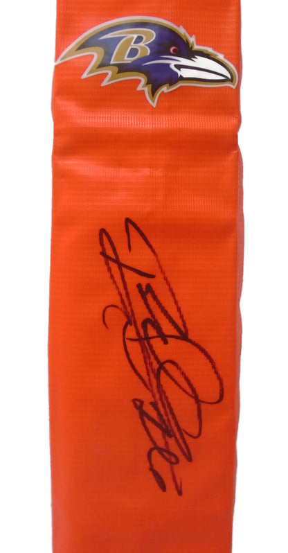 Football End Zone Pylons-Autographed - Rod Woodson Signed Baltimore Ravens Football TD Pylon- Purdue Boilermakers- Proof Photo - Beckett BAS Authentication 404