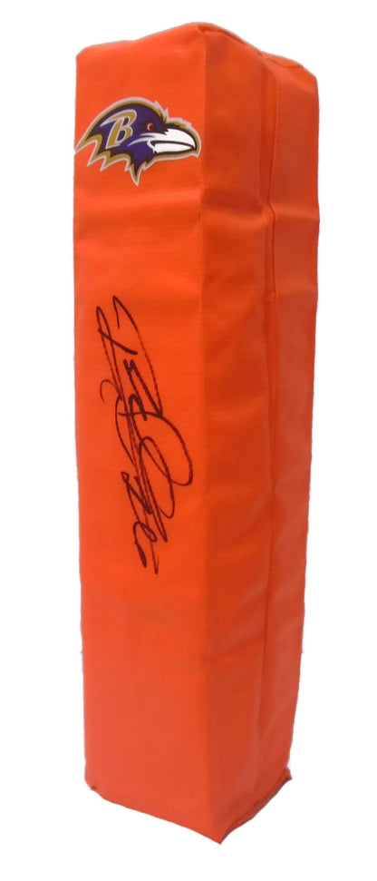 Football End Zone Pylons-Autographed - Rod Woodson Signed Baltimore Ravens Football TD Pylon- Purdue Boilermakers- Proof Photo - Beckett BAS Authentication 402