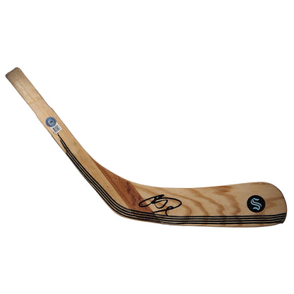Hockey- Autographed- Ryan Donato Signed Seattle Kraken Hockey Stick Blade Beckett Authentication 102